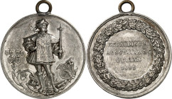 STÄDTE. 
DEUTSCHE STÄDTE. 
BERLIN. Medaille 1882 (v. P. Voigt) a.d. Heraldische Ausstellung. Herold mit Zepter v.v. / 4 Z. Schrift im Eichenkranz. S...