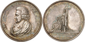 STÄDTE. 
DEUTSCHE STÄDTE. 
BREMEN. Medaille 1821 (v. Voigt, b. Loos) auf das 50jähr. Amtsjubiläum des Dompfarrers J. D. Nicolai. Brb. n.l. / Religio...