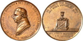 STÄDTE. 
DEUTSCHE STÄDTE. 
BREMEN. Medaille 1832 (b.&nbsp;Wilkens) Johann Heinrich Bernhard DRÄSEKE, Pfarrer an St.Anscharii, a.s. Verabschiedung, a...