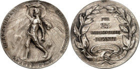 STÄDTE. 
DEUTSCHE STÄDTE. 
FRANKFURT am Main. Medaille o.J. (grav.1915) ( v.W. Hantelmann) der Frankf. Gasgesellschaft, für 25 jähr. Dienste. 4 Z. u...