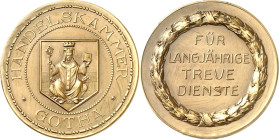 STÄDTE. 
DEUTSCHE STÄDTE. 
GOTHA. Prämienmedaille o.J. (o. Sign., b.&nbsp;Poellath) für langjährige treue Dienste, gewidmet v.&nbsp;d. Handelskammer...