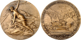 GEWERBE, HANDEL, INDUSTRIE. 
ENERGIE UND ÖKOLOGIE. 
Gas und Elektrizität. Prämienmedaille o.J. (um 1925/1930) (v. Ch. Pillet) Syndicat G\'e9n\'e9ral...