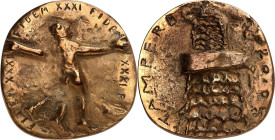 MÜNZ- u. GELDWESEN. 
WELTAUSSTELLUNGEN der KUNSTMEDAILLE. 
FIDEM-Ausstellungen. XXXI, Tampere 2010 (v. Assi Madekivi) Medaille f. Teilnehmer. Bronze...