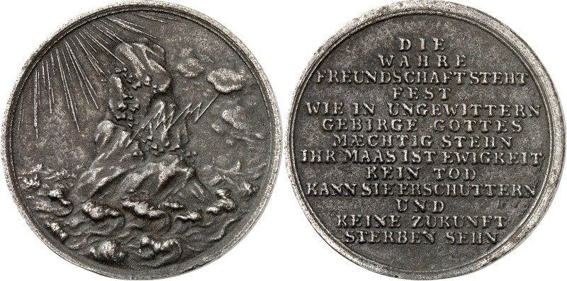 FREUNDSCHAFT, LIEBE, EHE. 
FREUNDSCHAFT. 
Medaille o.J. (um 1805) (v. J.V. Döl...