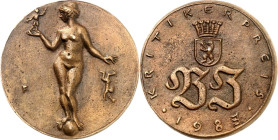 BILDHAUER und MEDAILLEURE des XIX. bis XXI. Jh.. 
DEUTSCHLAND zeitgenössisch nach 1945. 
FITZENREITER, Wilfried *1932 Salza +2008 Berlin. Medaille 1...