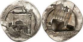 BILDHAUER und MEDAILLEURE des XIX. bis XXI. Jh.. 
DEUTSCHLAND zeitgenössisch nach 1945. 
HUSTER, Victor *1955 Baden-Baden. Medaille 1998 SYNAGOGE DR...