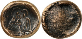 BILDHAUER und MEDAILLEURE des XIX. bis XXI. Jh.. 
MODERNE o. Signatur. 
Medaille o.J. (o. Sign. , vielleicht O.) nach Art Heilige Familie v. Hilde B...