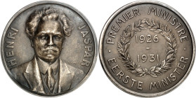 BILDHAUER und MEDAILLEURE des XIX. bis XXI. Jh.. 
BELGIEN. 
DEVREESE, Godefroid *1861 Courtrai +1941 Brüssel. Medaille 1931 (b. J. Fonson) a.d. Prem...