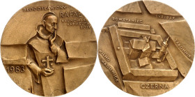 BILDHAUER und MEDAILLEURE des XIX. bis XXI. Jh.. 
POLEN. 
OLSZEWSKA-BORYS, Ewa *1939. Medaille 1983 (b. Warschauer Münze) a.d. Seligsprechung d. Kar...