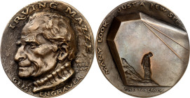 BILDHAUER und MEDAILLEURE des XIX. bis XXI. Jh.. 
USA. 
DAUB, Eugene *1942 Pottstown. Medaille o.J. (2006) a.d. Tod d. Gemmenschneiders und Medaille...