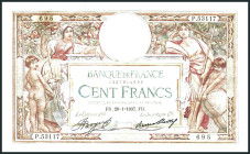 FRANKREICH. 
III. Republik -. 
100 Francs 28.1.1937. Pick&nbsp; 78c. . 

III