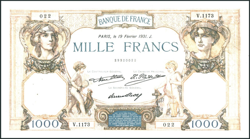 FRANKREICH. 
III. Republik -. 
100 Francs 11.1.1940. Pick&nbsp; 94. . 

II+