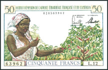 FRANZÖSISCH ÄQUATORIAL AFRIKA. 
50 Francs o.D (1957). Pick&nbsp; 31. . 

I