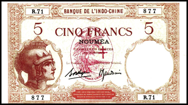 NEUE HYBRIDEN. 
5 Francs o.D. 1941. PI. 4b. . 

l.beschnitten II