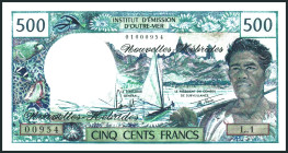 NEUE HYBRIDEN. 
500 Francs o.D. 1979. PI. 19b. . 

I