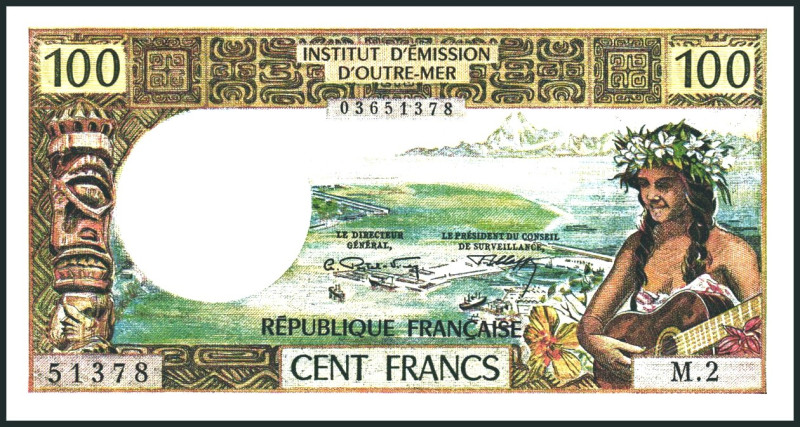 NEUKALEDONIEN. 
100 Francs o.D. 1971. Pi. 63a. . 

I