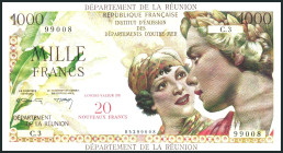 REUNION. 
1000 Francs o.D.(1971). Pi. 55b. . 

I