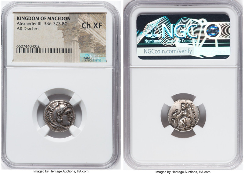 MACEDONIAN KINGDOM. Alexander III the Great (336-323 BC). AR drachm (16mm, 12h)....