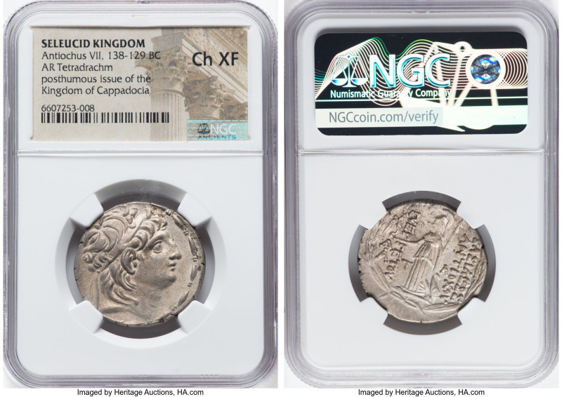SELEUCID KINGDOM. Antiochus VII Euergetes (Sidetes) (138-129 BC). AR tetradrachm...