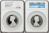 British Dependency. Elizabeth II silver Proof "Gothic Crown - Victoria" 20 Pounds (10 oz) 2021 PR70 Ultra Cameo NGC, Commonwealth mint, KM-Unl. Mintag...