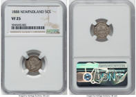 Newfoundland. Victoria 5 Cents 1888 VF25 NGC, London mint, KM2. HID09801242017 © 2022 Heritage Auctions | All Rights Reserved