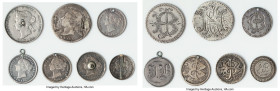 Victoria 7-Piece Lot of Uncertified Assorted "Love Token" Coins, 1) 5 Cents ND (1858-1901) - VF, KM2 2) 10 Cents ND (1858-1901) - VF, KM3 3) 10 Cents ...