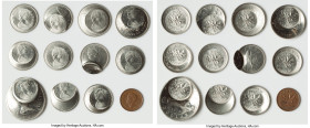 12-Piece Lot of Uncertified Assorted Issues, Unattributed lot includes (11) intentionally assisted mint errors and (1) Cent. Sold as is, no returns. F...