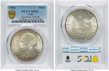 Republic "Jose Marti Centennial" Peso 1953 MS63 PCGS, Philadelphia mint, KM29. HID09801242017 © 2022 Heritage Auctions | All Rights Reserved