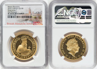 Elizabeth II gold Proof "King James I" 100 Pounds (1 oz) 2022 PR70 Ultra Cameo NGC, KM-Unl. Mintage: 610. British Monarchs series. First Releases. Acc...