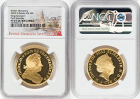 Elizabeth II gold Proof "King George I" 100 Pounds (1 oz) 2022 PR70 Ultra Cameo NGC, KM-Unl. Mintage: 610. British Monarch series. First Releases. Acc...