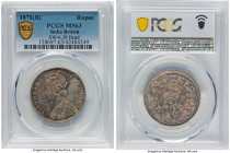 British India. Victoria Rupee 1878-(b) MS63 PCGS, KM492, S&W-6.39. Bead. Type A Bust, Type II Reverse, Dot mintmark. HID09801242017 © 2022 Heritage Au...