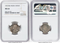British India. George V Anna 1927-(b) MS64 NGC, Bombay mint, KM513. HID09801242017 © 2022 Heritage Auctions | All Rights Reserved