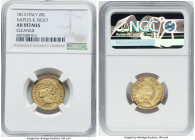 Naples & Sicily. Joachim Murat gold 20 Lire 1813 AU Details (Cleaned) NGC, Naples mint, KM264, Fr-860. One year type. HID09801242017 © 2022 Heritage A...