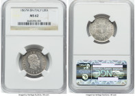 Vittorio Emanuele II Lira 1867 M-BN MS62 NGC, Milan mint, KM5a.1. Scarce in Mint State. From the Meduno Collection HID09801242017 © 2022 Heritage Auct...