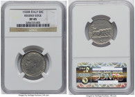 Vittorio Emanuele III 50 Centesimi 1920-R XF45 NGC, Rome mint, KM61.2. Reeded edge variety. From the Meduno Collection HID09801242017 © 2022 Heritage ...