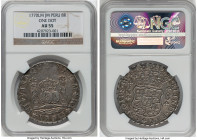 Charles III 8 Reales 1770 LM-JM AU55 NGC, Lima mint, KM64.2. One dot above left mintmark. HID09801242017 © 2022 Heritage Auctions | All Rights Reserve...