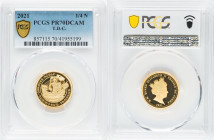 Elizabeth II gold Proof 1/4 Noble (1/4 oz) 2021 PR70 Deep Cameo PCGS, Commonwealth mint, KM-Unl. Mintage: 999. HID09801242017 © 2022 Heritage Auctions...