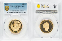 Elizabeth II gold Proof 1/2 Noble (1/2 oz) 2021 PR70 Deep Cameo PCGS, Commonwealth mint, KM-Unl. Mintage: 499. HID09801242017 © 2022 Heritage Auctions...