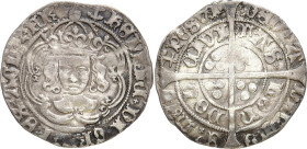 GROSSBRITANNIEN VEREINIGTES KÖNIGREICH
Henry VII, 1485-1509. Groat o.J., London. Münzzeichen Anker. Seaby 2199. 2.79 g. Sehr schön