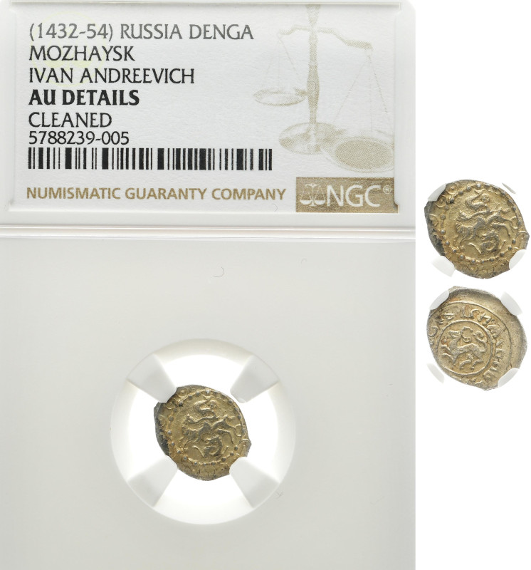 RUSSLAND MOZHAYSK
Ivan Andreevich, 1432-1454 Denga In US-Plastikholder der NGC ...