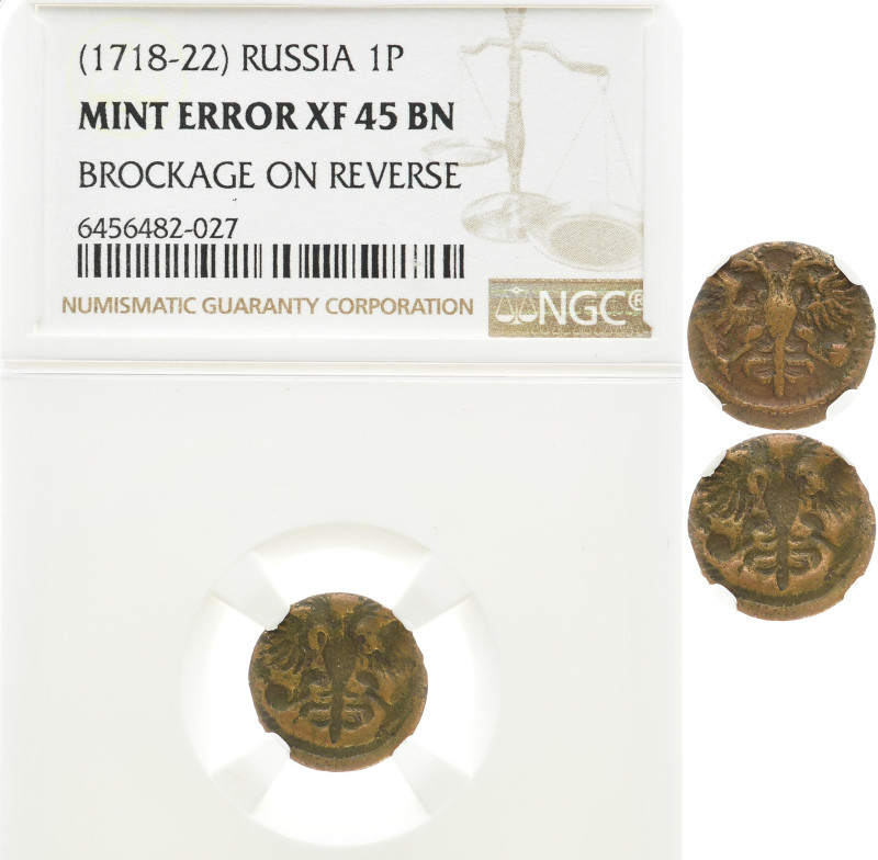 RUSSLAND GROSSFUERSTENTUM / KAISERREICH
Peter I., 1682 / 1689 - 1725. Ku.- Polu...