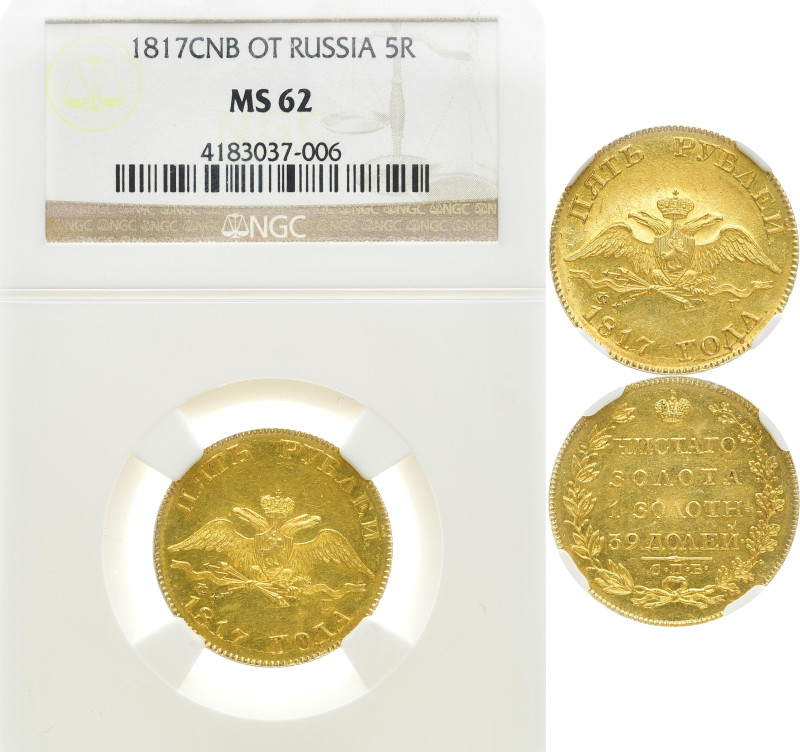 RUSSLAND GROSSFUERSTENTUM / KAISERREICH
Alexander I., 1801 - 1825. 5 Rubel 1817...
