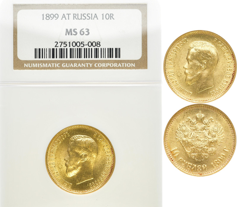 RUSSLAND GROSSFUERSTENTUM / KAISERREICH
Nikolaus II., 1894 - 1917. 10 Rubel 189...