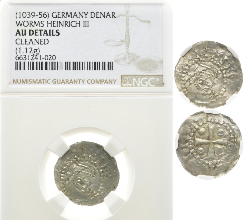 WORMS, königliche Münzstätte.
Heinrich III., 1039-1056. Denar. o.J. (1039-1056)...