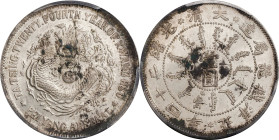 (t) CHINA. Chihli (Pei Yang). 7 Mace 2 Candareens (Dollar), Year 24 (1898). Tientsin (East Arsenal) Mint. Kuang-hsu (Guangxu). PCGS Genuine--Environme...
