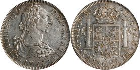 MEXICO. 8 Reales, 1775-Mo FM. Mexico City Mint. Charles III. PCGS AU-55.
KM-106.2; Cal-1109. Surpassed in the PCGS census by just three examples, thi...