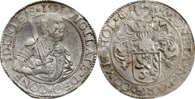 NETHERLANDS. Holland. "Prince" Daalder, 1591. Dordrecht Mint. NGC MS-61.
Dav-8840; Delm-922. A wholesome and almost fully original example of the typ...