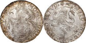 NETHERLANDS. Holland. Lion Daalder, 1602. Dordrecht Mint. NGC MS-62.
Dav-4856; KM-11; Delm-831. The finer of just two seen at NGC for the date, this ...