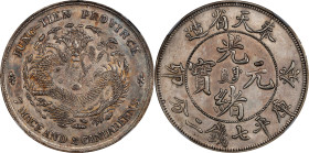CHINA. Fengtien. 7 Mace 2 Candareens (Dollar), CD (1903). Fengtien Arsenal Mint. Kuang-hsu (Guangxu). NGC MS-61.
L&M-482; K-251; KM-Y-92.1; WS-0597. ...