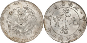 (t) CHINA. Kiangnan. 7 Mace 2 Candareens (Dollar), CD (1904)-HAH CH. Nanking Mint. Kuang-hsu (Guangxu). PCGS MS-63.
L&M-257; K-99; KM-Y-145A.12; WS-0...